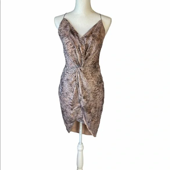 THE JETSET DIARIES BASILISK SNAKE PRINT MINI DRESS - Picture 4 of 12